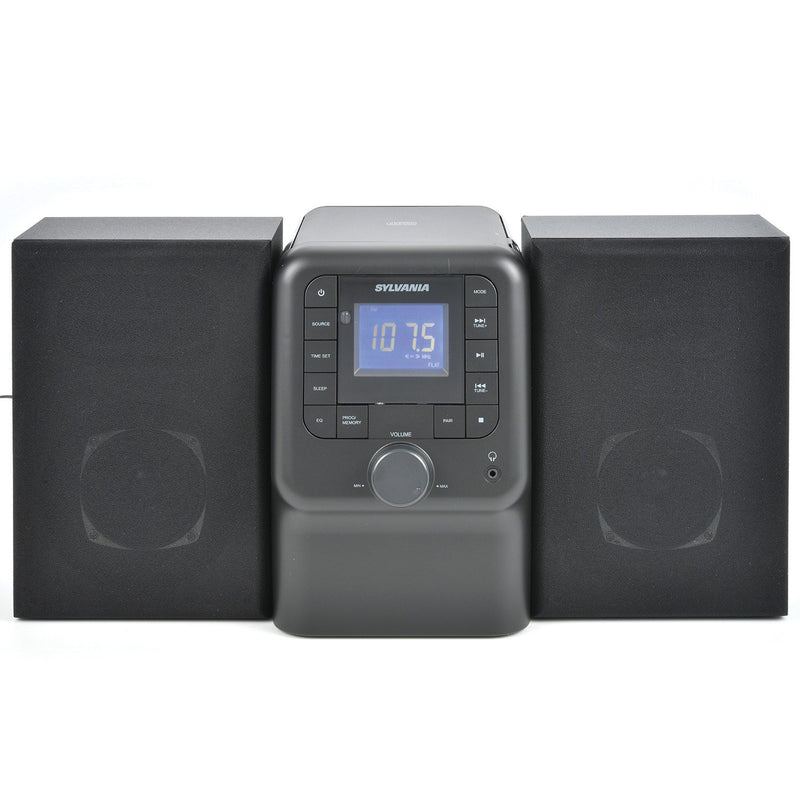 SYLVANIA  Bluetooth Micro System w/ FM Radio & CD Player Black SRCD2732BT-BLACK