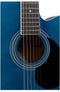 Stagg Auditorium Cutaway Acoustic Electric Guitar - Blue - SA20ACE