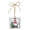 Metal Gnome with Tree Ornament (Set of 12)
