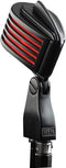 Heil Sound The Fin Retro-Styled Dynamic Cardioid Microphone - Black Body/Red LED