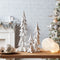 White Shimmer Tabletop Holiday Tree (Set of 3)