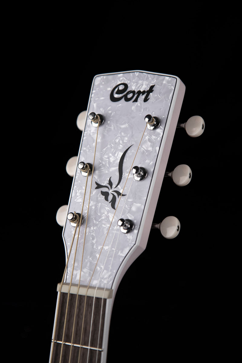 Cort JADECLASSICPPOP Jade Series Acoustic Electric Cutaway Guitar - Pastel Pink