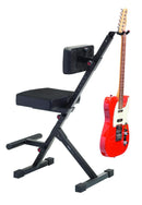 Gator Deluxe Guitar Seat w/ Back Rest & Guitar Hanger - GFW-GTR-SEATDLX