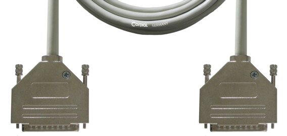 Cordial 16' Cable with Two TASCAM D-Sub 25-Pin Male Connectors - CFD5DDT