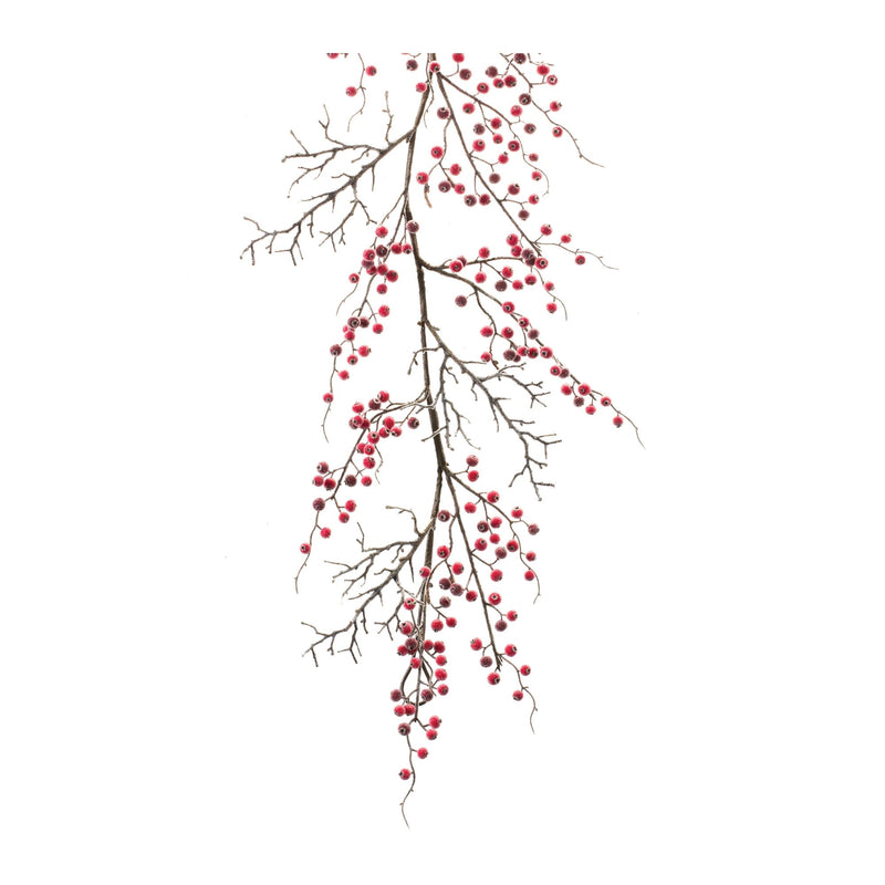 Iced Berry Twig Garland 5'L