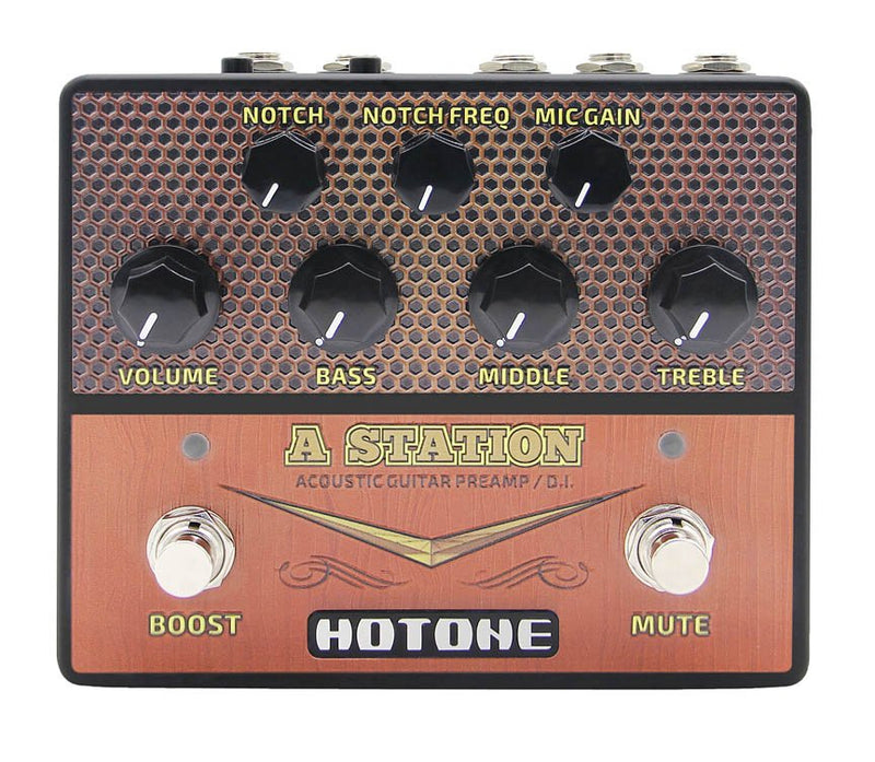 Hotone A Station Acoustic Guitar Preamp/D.I.