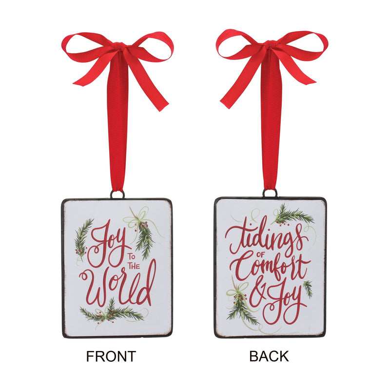 Holiday Sentiment Ornament (Set of 12)