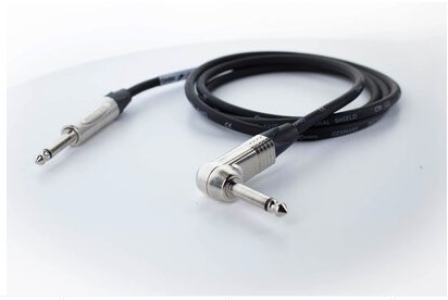 Cordial 20' Instrument Cable 1/4" to 1/4" Right Angle - Nickel Plated - CXI6PR
