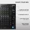 Denon DJ 4-Channel Digital Mixer w/ Multi-Assignable Inputs & Pro DJ FX