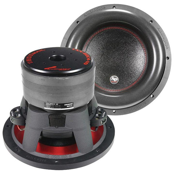 Audiopipe 10" Woofer 900W RMS Quad Stacked TXX-BDC4-10