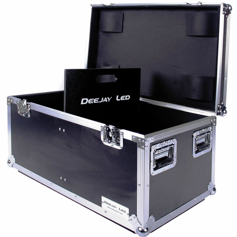 DeeJay LED Fly Drive Utility Trunk Case with Caster Board (Black, 32 x 20 x 17")