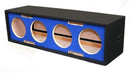 DeeJay LED 10" Side Speaker Enclosure w/ 4 Horn Ports - Blue