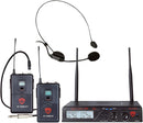 Nady Dual Combo Wireless Headset Microphone & Instrument System - U-2100 HM-GT