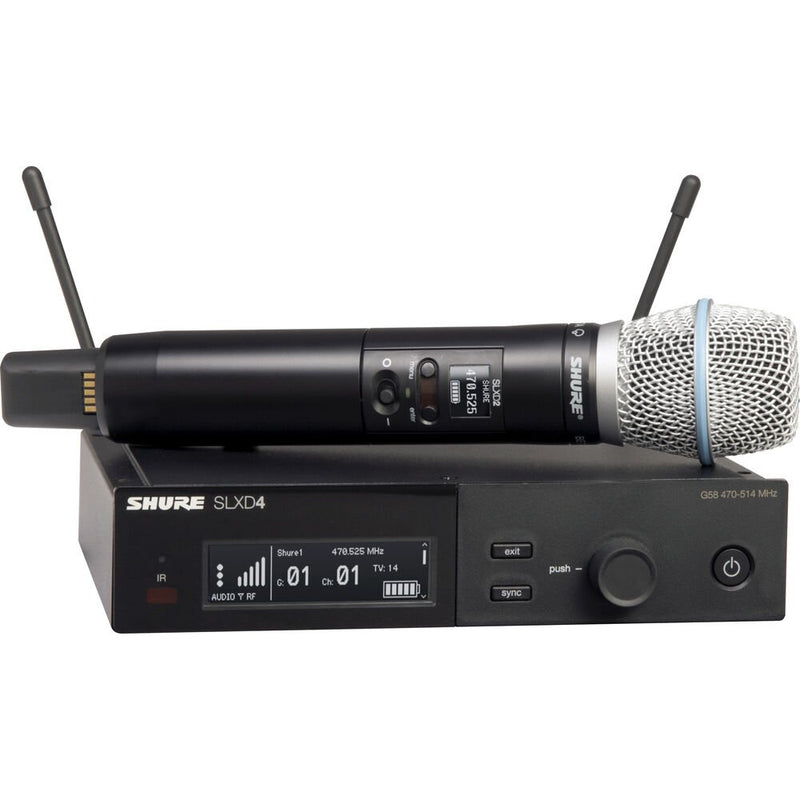 Shure SLXD24/B87A-G58 Wireless System with Beta 87A Handheld Transmitter