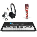 Portable 54 Full Size Key Electronic Keyboard Free Mic and Headphones