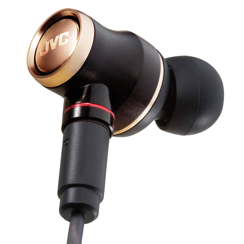 JVC WOOD Premium In-Ear Hi-Resolution Audio Headphones HAFW1800