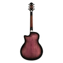 Crafter Noble Small Jumbo Acoustic-Electric Guitar - Transparent Purple Burst