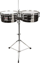 Rhythm Tech 14" & 15” Chrome Timbales w/ Stand - RT5345