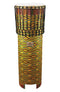 Tycoon Ngoma Drum with Kente Cloth Finish - TDD-NGDWS