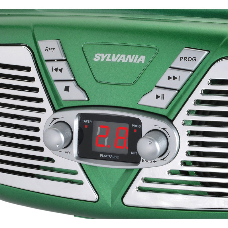 Sylvania Portable Bluetooth CD Radio BoomBox, Black