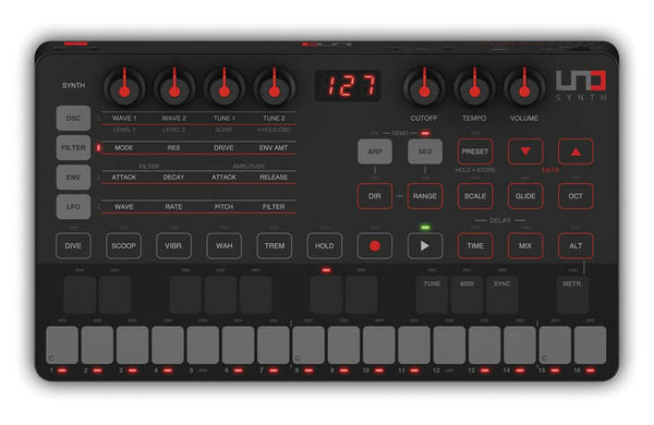 IK Multimedia UNO Synth portable monophonic analog synthesizer