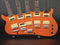 Axe Heaven Rick Nielsen 5-Neck Orange Monster Mini Guitar Replica Collectible