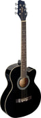 Stagg Auditorium Cutaway Acoustic-Electric Guitar - Black - SA20ACE BLK