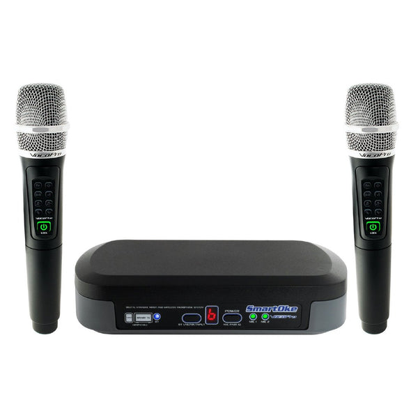 VocoPro DSP Karaoke Mixer w/ 2 Wireless Microphones for SmartTVs & Tablets