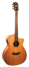 Washburn Woodline Solidwood Grand Auditorium Cutaway Acoustic-Electric Guitar