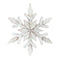 White Washed Wooden Snowflake Ornament (Set of 6)