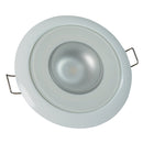 Lumitec Mirage Flush Mount Down Light Glass Finish 2-Color White/Blue Dimming