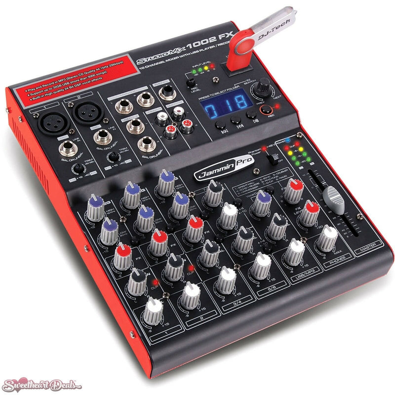 Recorder　FX　with　1002　Sweetheart　Jammin　10-Channel　USB　Pro　–　Player　StudioMix　Mixer　Deals