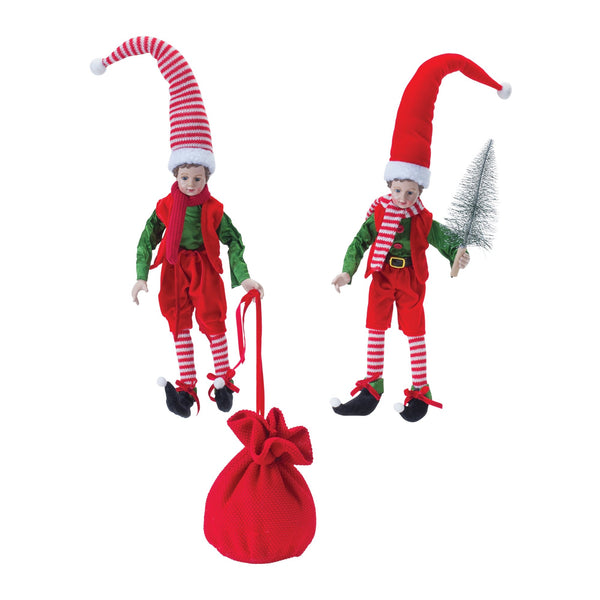 Vintage Style Elf Shelf Sitter (Set of 2)