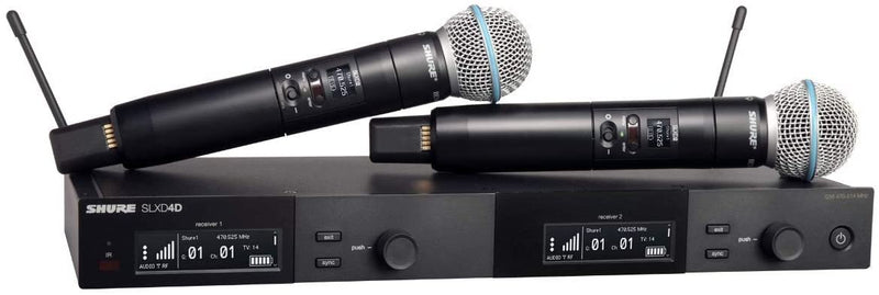 Shure SLXD24D/SM58-H55 Dual Wireless System with 2 SM58 Microphones - H55 Band