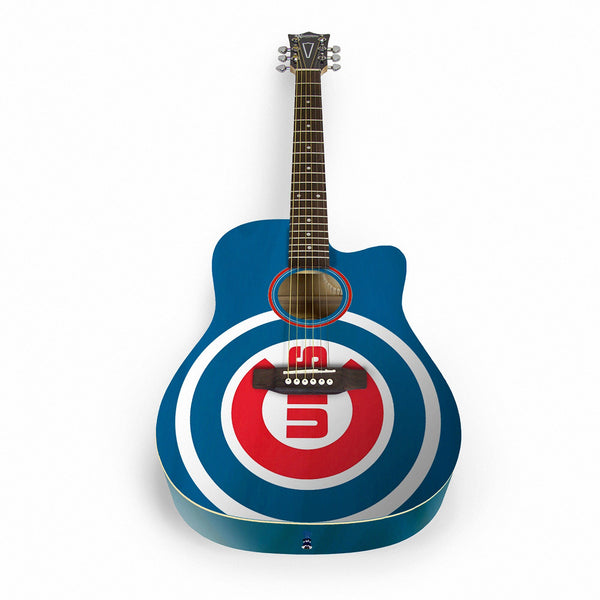 Woodrow Chicago Cubs Acoustic Guitar - ACMLB05