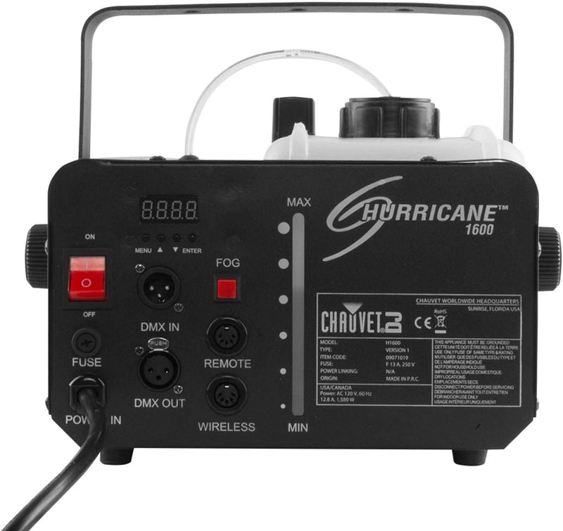 Chauvet DJ Hurricane H1600 Compact High-Output Fog Machine
