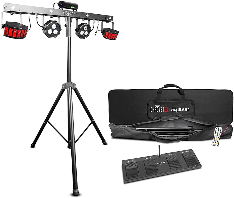 Chauvet DJ GigBAR 2 with Wireless Foot Switch, Stand & Bags - GIGBAR2