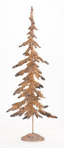 Rustic Bronze Metal Cut Out Tree Décor (Set of 6)