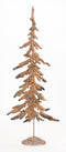 Rustic Bronze Metal Cut Out Tree Décor (Set of 6)