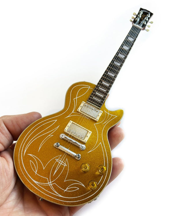Axe Heaven Billy F Gibbons "Pinstripe" Gibson Les Paul Goldtop Mini Guitar Model