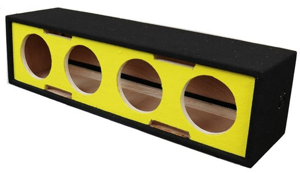 DeeJay LED Side Speaker Enclosure w/ 4 x 6.5 inch Horn Ports - Yellow