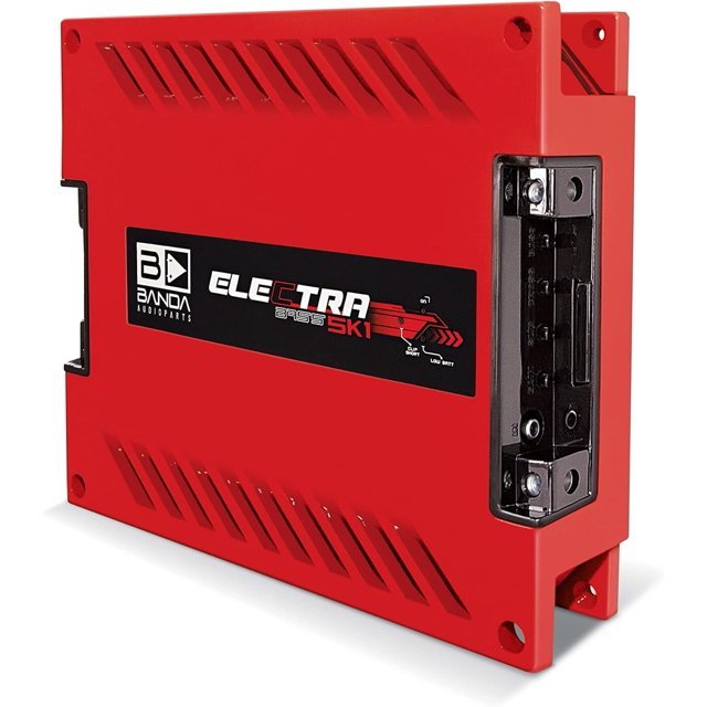 BANDA 5K1OHMRED Electra Bass 5000 Watt 1 Ohm Car Amplifier - Red