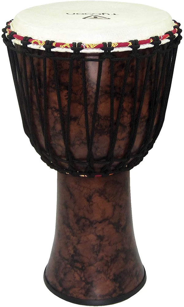 Tycoon Percussion 10” Fiberglass Rope Tuned Djembe - Marble - TFAJ-10MA