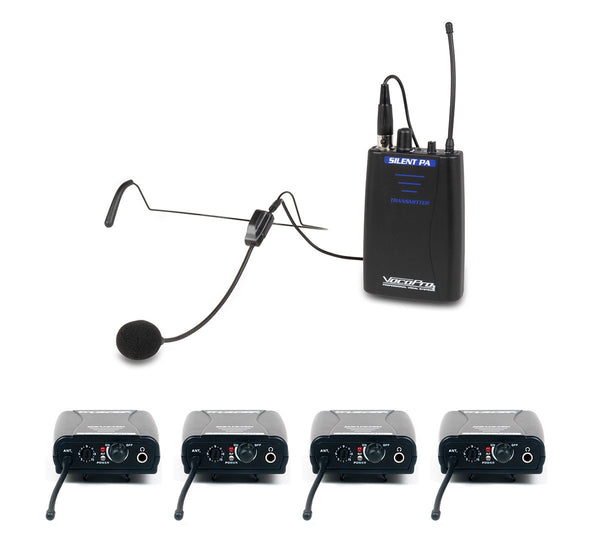 VocoPro SilentPA-IFB-4 Wireless IFB System One-way Communication for TV and film