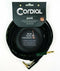 Cordial 1/4″ Straight to Right Angle 10' Instrument Cable w/ Road Wrap - CRI3PR