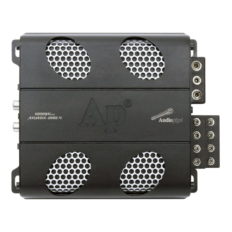 Audiopipe 4 Channel Compact Amplifier 1200 Watts APMOX-280.4