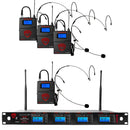 Nady Quad True Diversity 1000-Channel UHF Wireless Mic System - 4W-1KU HM-10