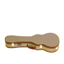 Stagg Vintage-style Series Gold Tweed Deluxe Hardshell Case for Tenor Ukulele