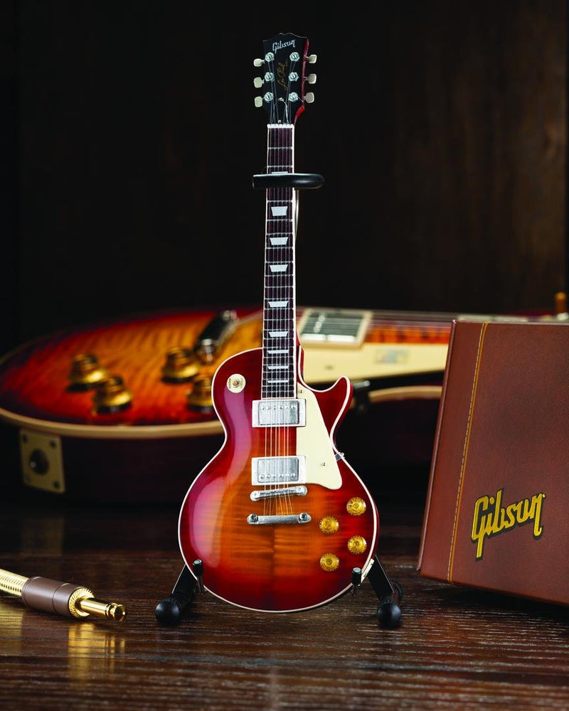 Axe Heaven Gibson 1959 Les Paul Standard Cherry Sunburst Mini Guitar Replica