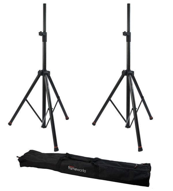 Gator Cases Tripod Speaker Stands with Carry Bag - Pair - GFW-SPK-3000SET